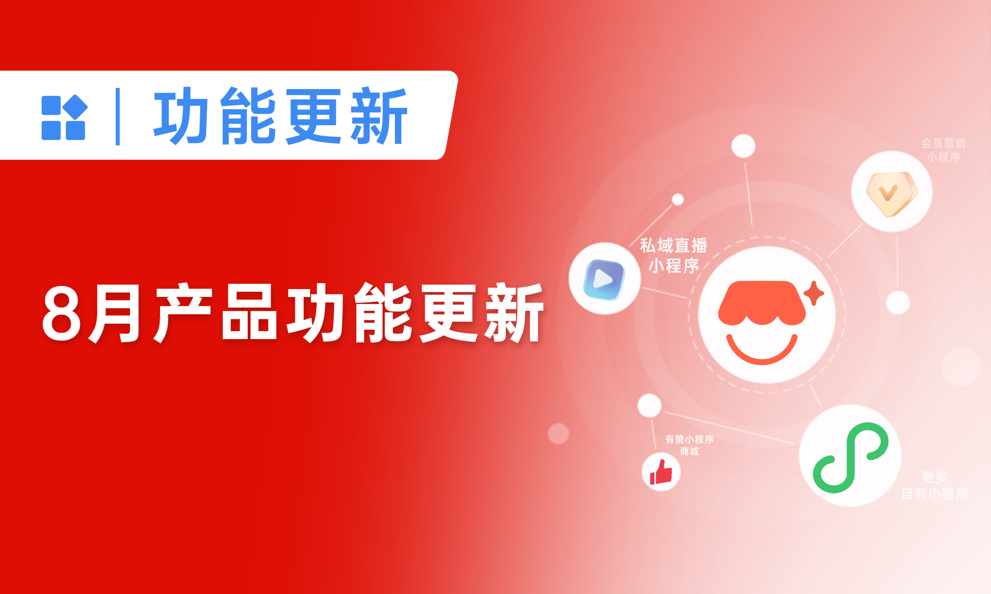 推客分销小程序打通自有小程序，还有20+实用、好用功能升级！